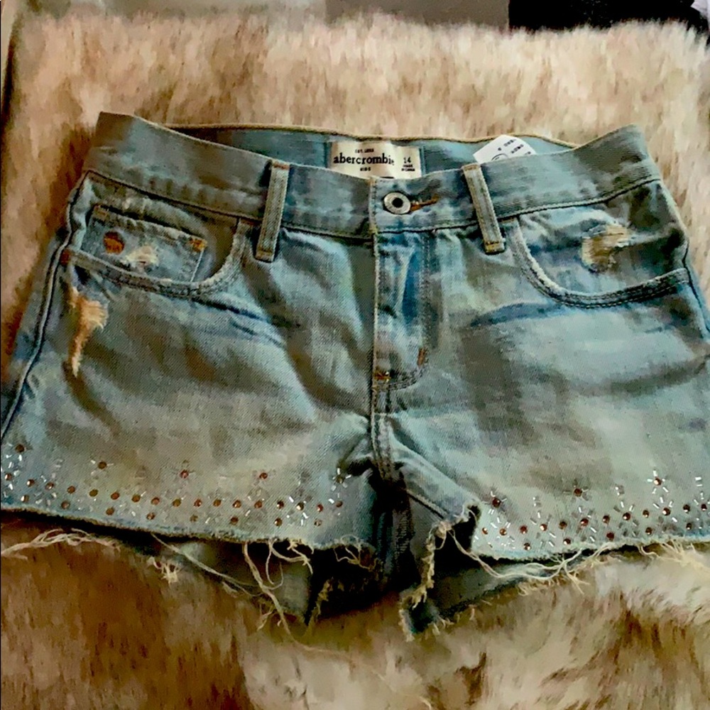 Denim shorts